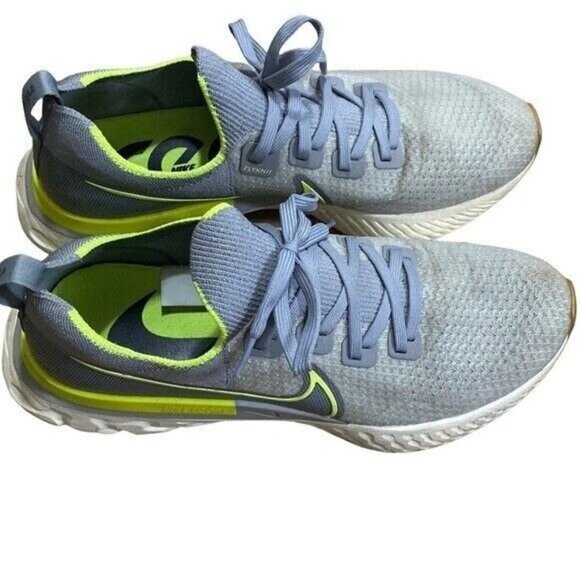 Nike React sneakers mens Infinity Run Particle Grey Volt   in size 12 - Picture 2 of 10